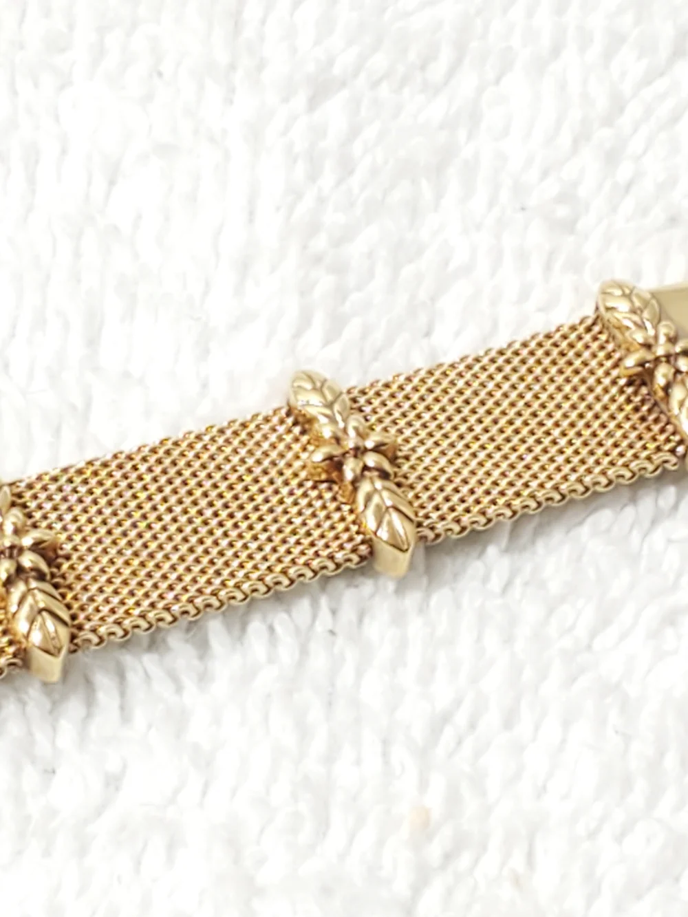 Vintage Anne Klein Gold Tone Tank Watch Swiss Parts Ronda 1 Jewel Movement Women